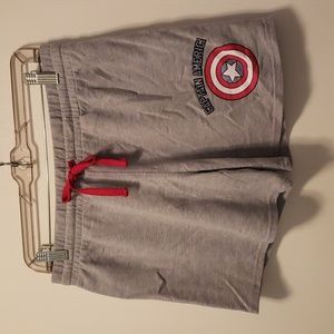 Marvel Captian America Lounge Shorts JUNIORS XL